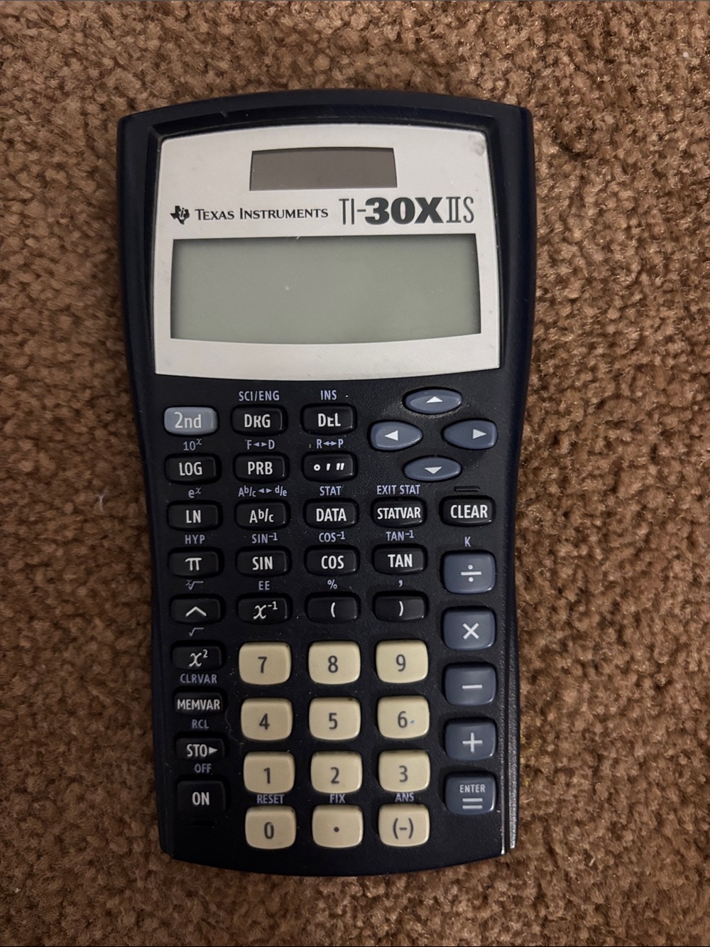 Texas Instruments Black Scientific Calculator with Cream Keys